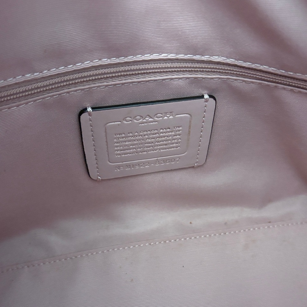 Coach Pink and Tan Rowan Satchel Bag - Picture 2 of 9
